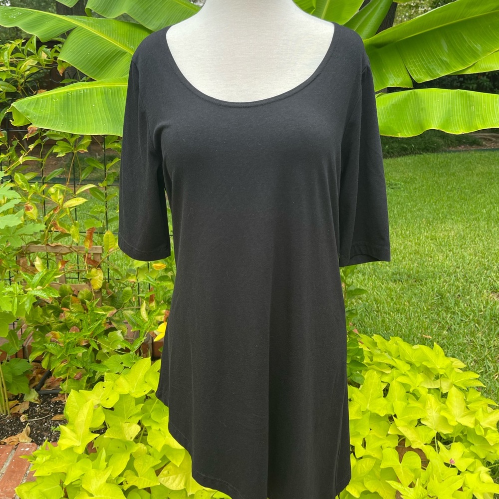 Bryn Walker Asymmetrical Black Dress